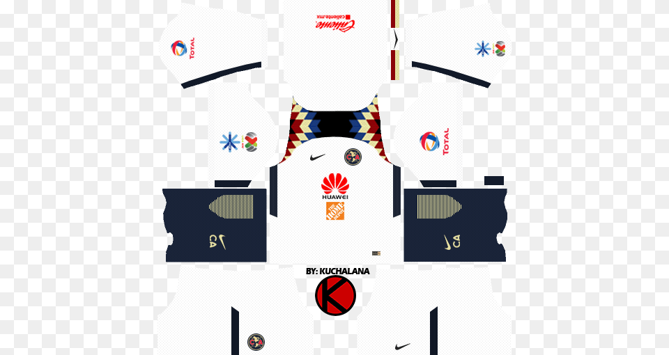 Club Amrica Kits Kit Dream League Soccer Clothing, Lifejacket, Vest, People Free Png Download