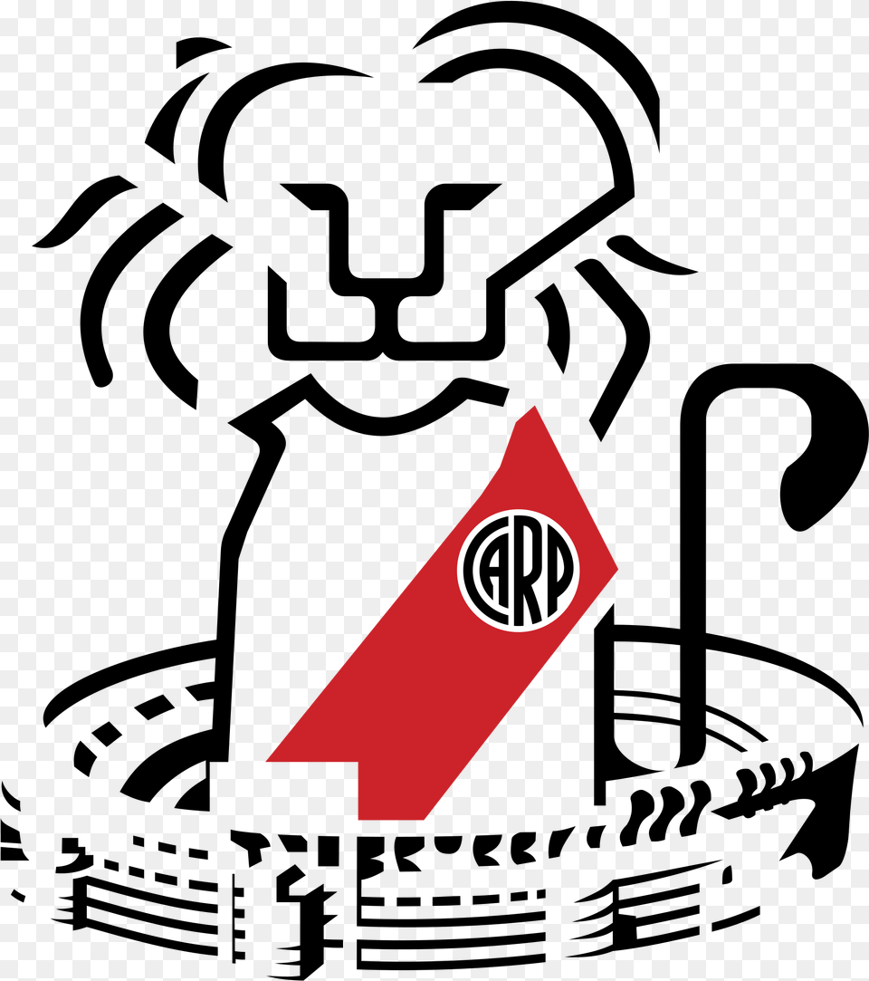 Club Atletico River Plate Logo Transparent Leoncito River Plate, Sticker, Symbol, Sign Png