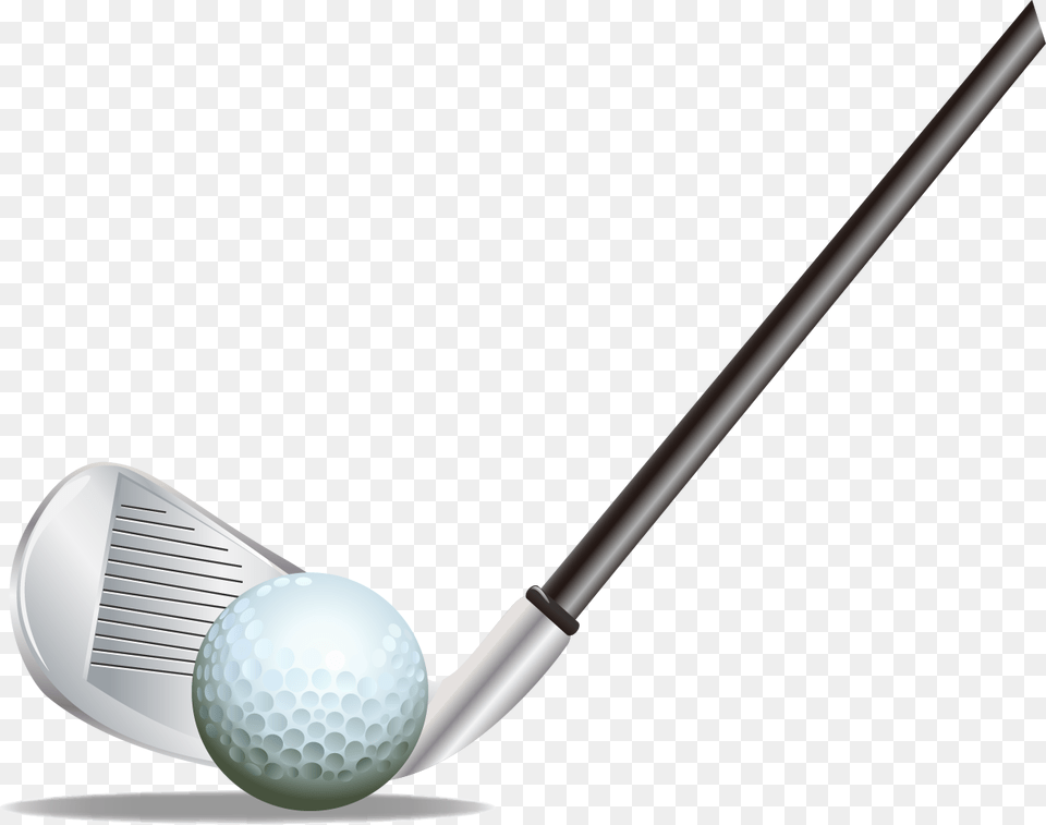 Club Ball Clip Art Golf Ball And Club, Smoke Pipe, Sport, Golf Club, Golf Ball Png Image