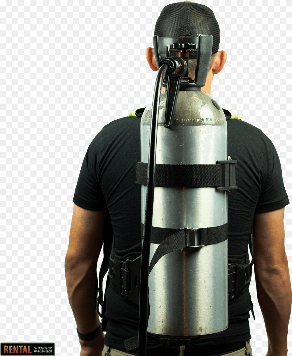 Club Cannon Co2 Tank Backpack Club Cannon, Adult, Male, Man, Person Free Png Download