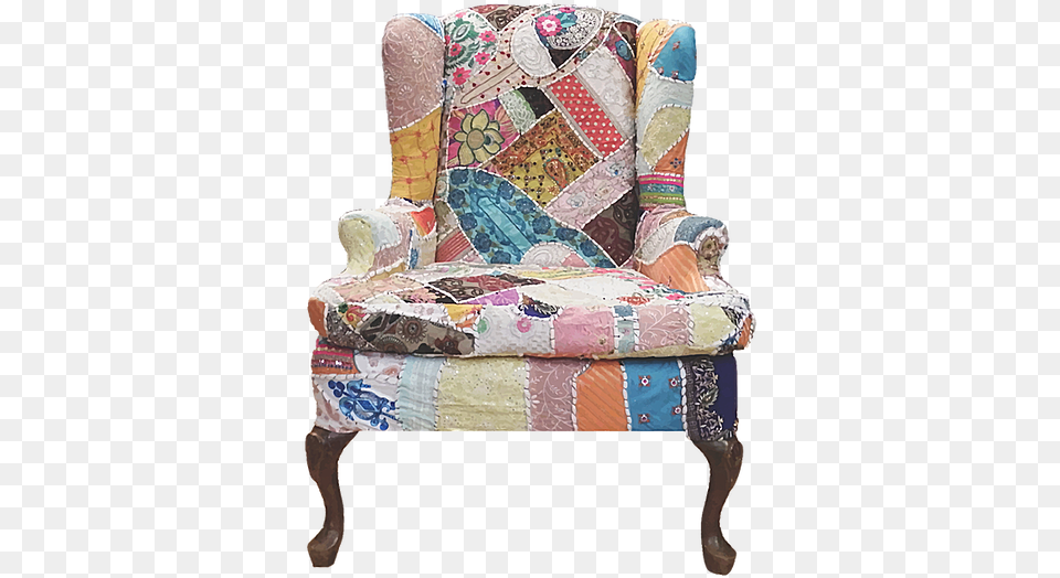 Club Chair, Furniture, Patchwork, Armchair Free Png