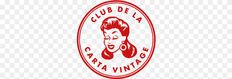 Club De La Carta Vintage Sello Received Clipart, Logo, Baby, Emblem, Person Png Image