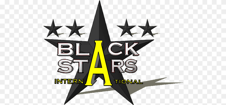 Club Football Black Stars International Black Star Football Logo, Symbol, Star Symbol, Dynamite, Weapon Free Png Download