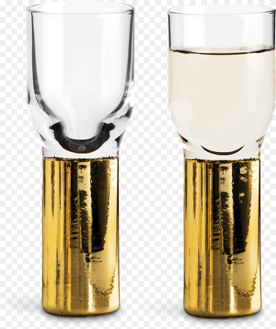 Club Gold Shot Glasses Gift Set 2 Pcs Sagaform Club Gold Shot Glass, Alcohol, Beer, Beverage, Beer Glass Free Transparent Png