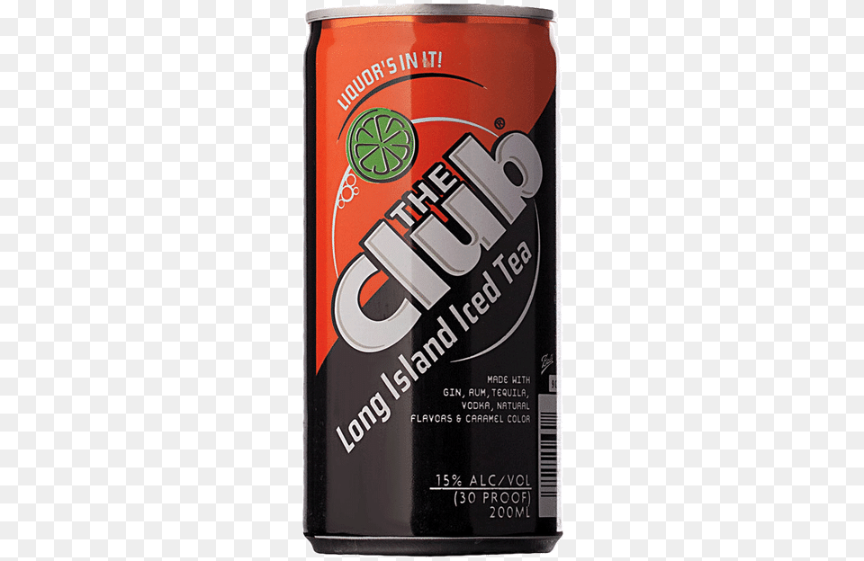 Club Ice Tea Can, Tin, Alcohol, Beer, Beverage Free Transparent Png