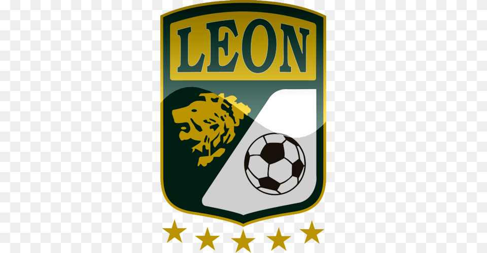 Club Leon Football Logo, Symbol, Badge, Ball, Sport Free Transparent Png