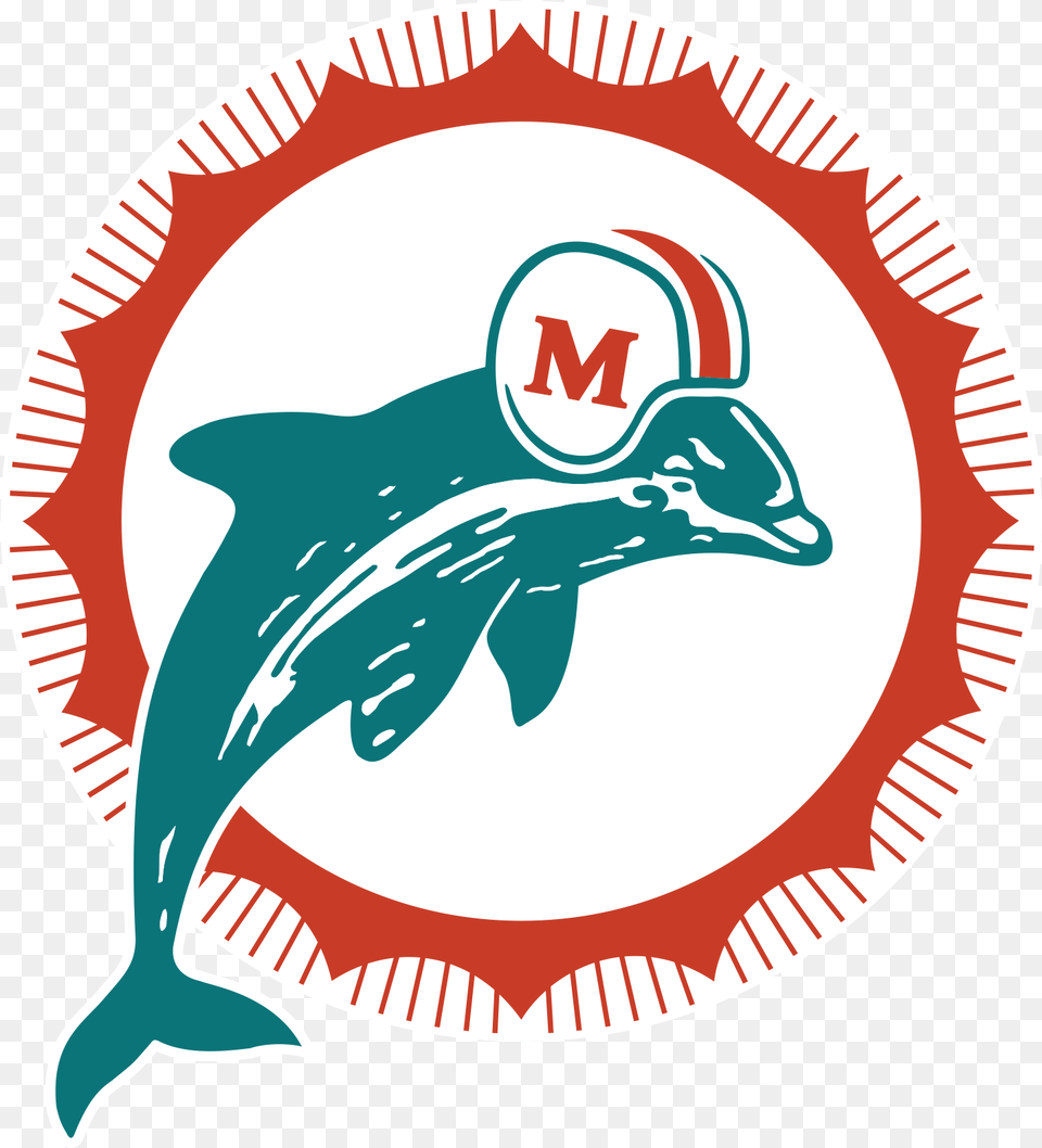 Club Logo Miami Dolphins Retro Logo, Animal, Dolphin, Mammal, Sea Life Free Png