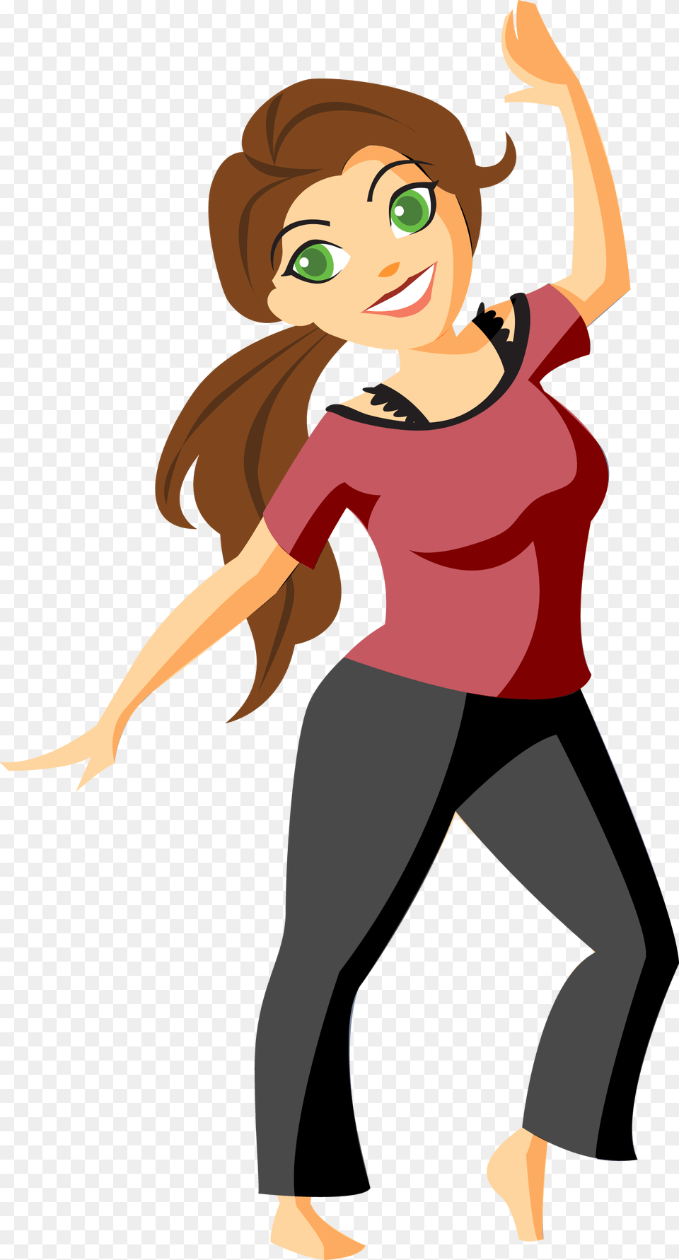Club Mie Girl Dancing Girl Cartoon, Leisure Activities, Person, Adult, Female Free Png