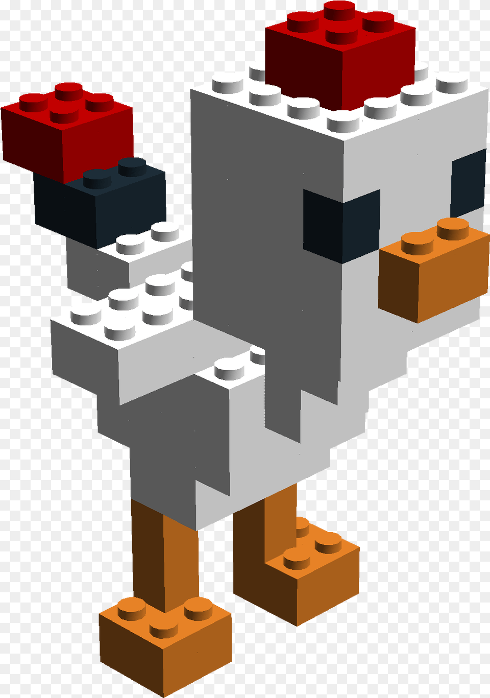 Club Minecraft Chicken Coded Using Bricklayer Architecture, Bulldozer, Machine Free Png Download