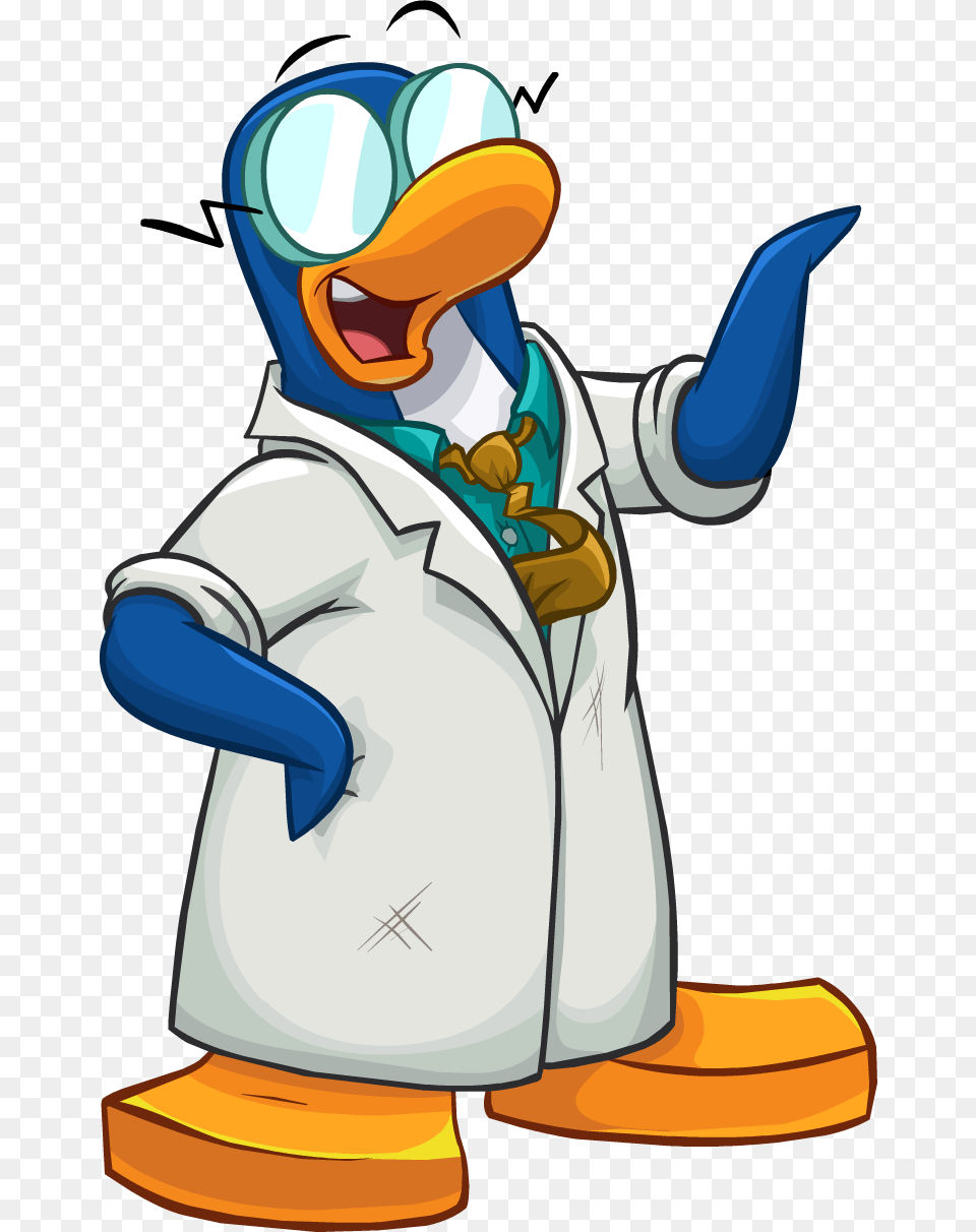 Club Penguin Again Wiki Gary From Club Penguin, Clothing, Coat, Lab Coat, Cartoon Free Png Download