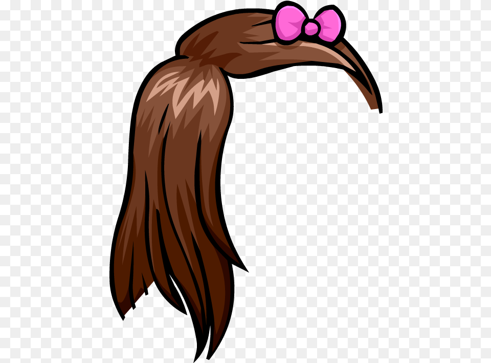 Club Penguin Animation Hair Cartoon Girl Hair Transparent, Animal, Beak, Bird, Adult Png