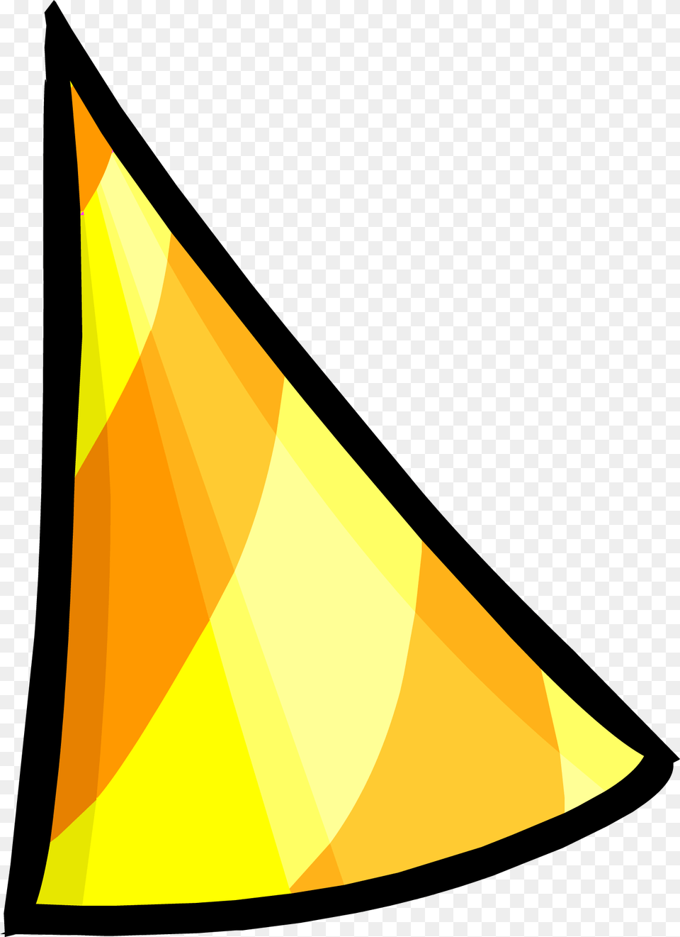 Club Penguin Beta Hat, Triangle, Clothing, Lighting, Animal Free Png Download