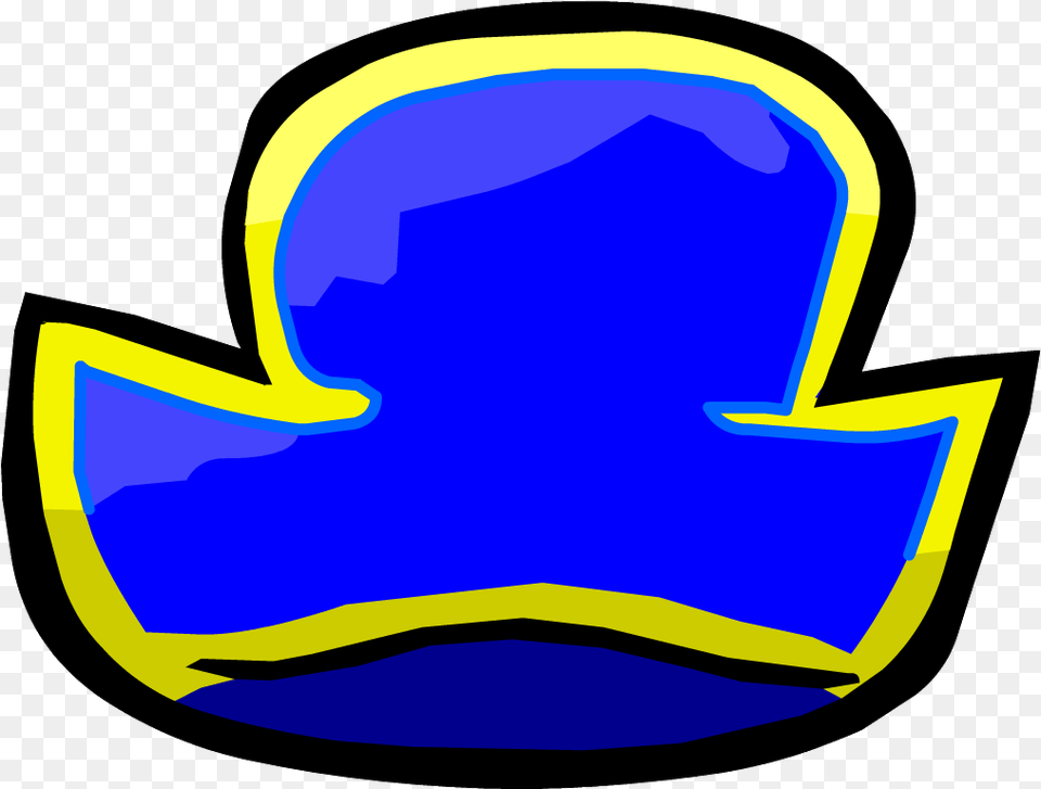 Club Penguin Captain Hat Clipart Download Blue Pirate Hat, Logo, Symbol Png Image