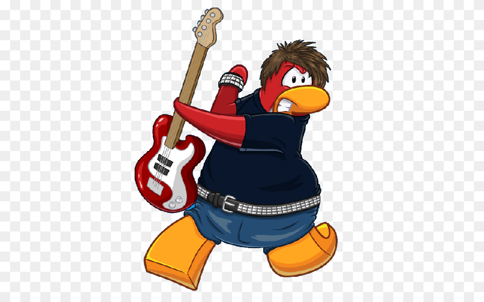 Club Penguin Clip Art, Guitar, Musical Instrument, Boy, Child Png