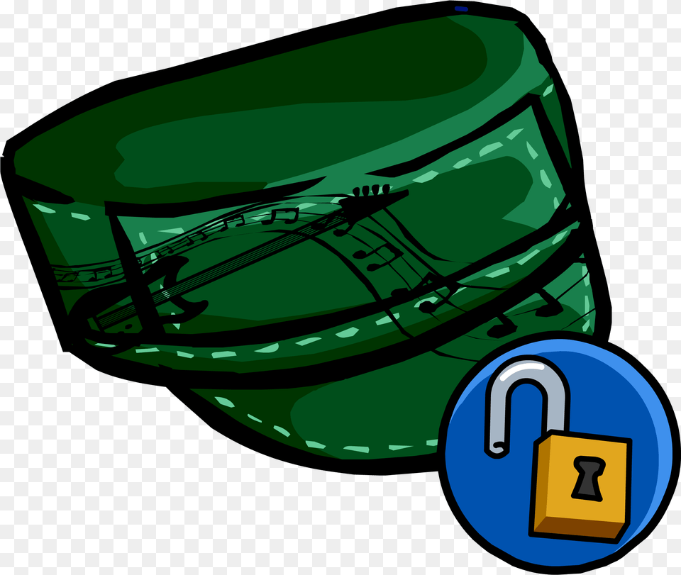 Club Penguin Hats Drawing Padlock, Device, Drum, Grass, Lawn Png Image