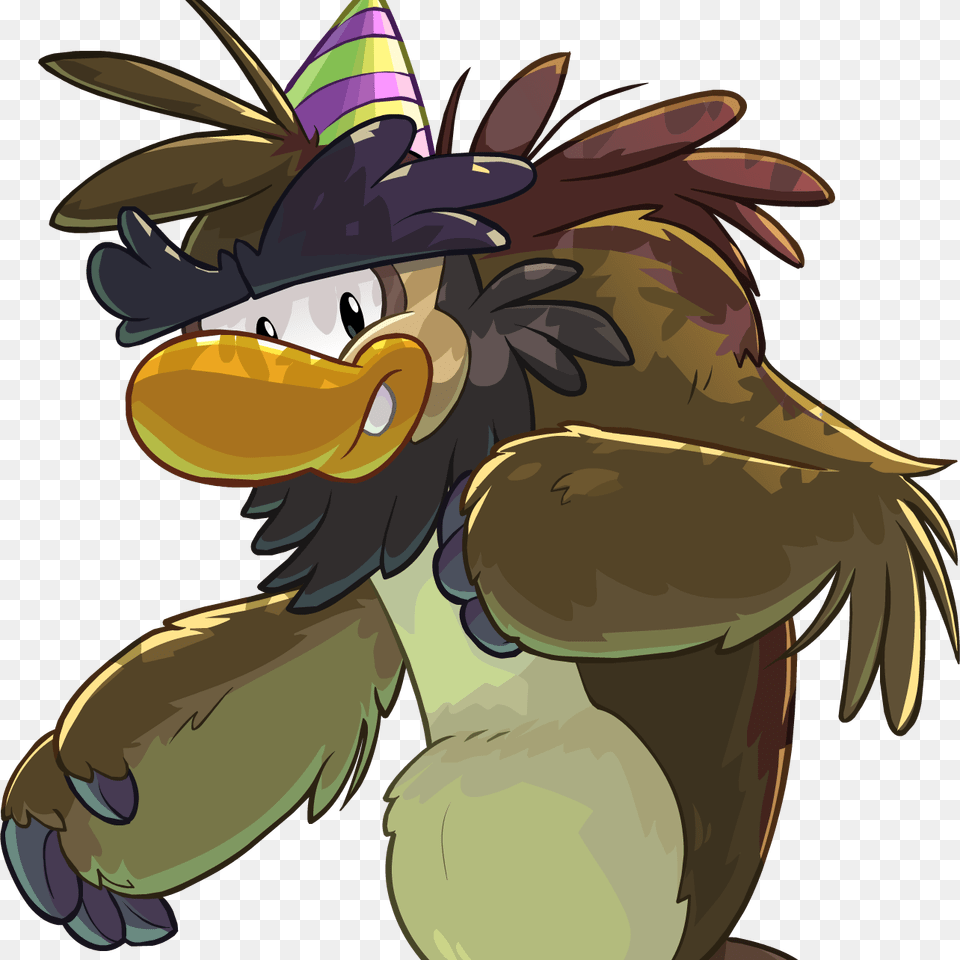 Club Penguin Herbert Fight, Animal, Bird, Vulture, Clothing Free Transparent Png