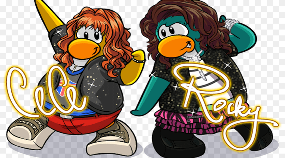 Club Penguin Logo Club Penguin Dancer Penguin, Book, Comics, Publication, Baby Free Png Download