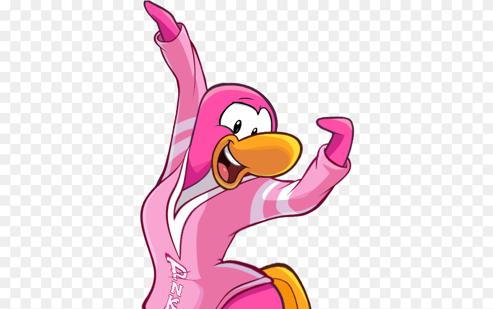 Club Penguin Pink Penguin, Baby, Person, Cartoon Free Png Download