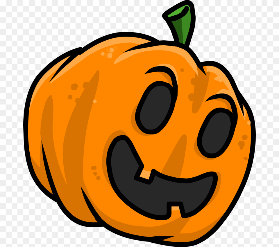 Club Penguin Pumpkin, Food, Plant, Produce, Vegetable Free Png Download