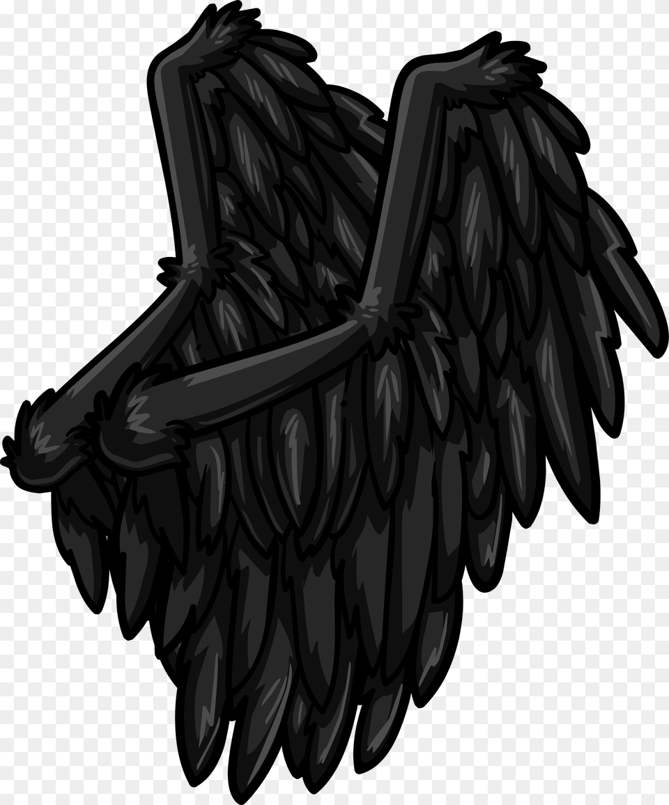 Club Penguin Raven Wings, Animal, Bird, Vulture, Bulldozer Png