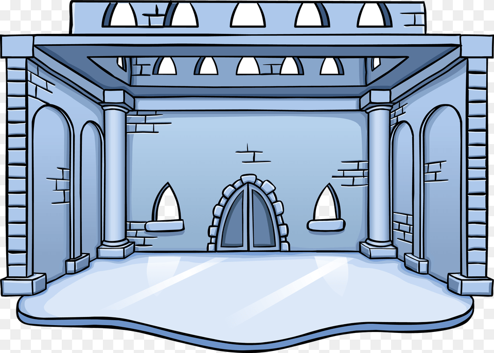 Club Penguin Rewritten Wiki, Arch, Architecture, Indoors Free Png Download