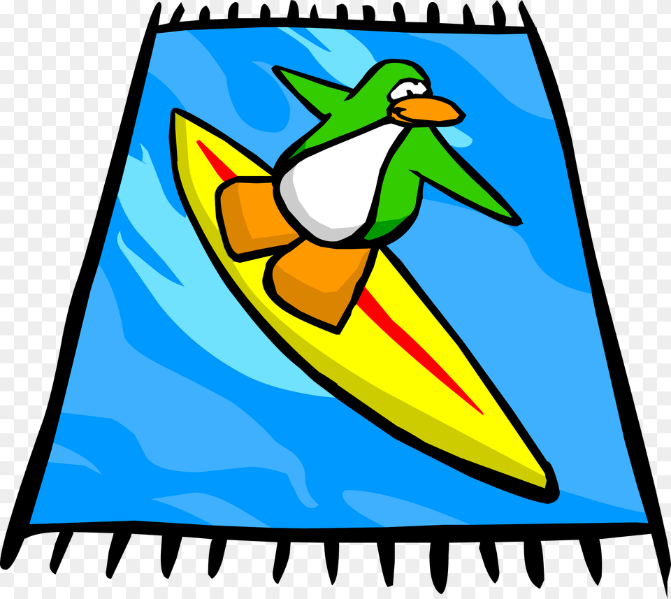 Club Penguin Rewritten Wiki Beach Towel Clipart, Vehicle, Transportation, Rowboat, Kayak Png Image
