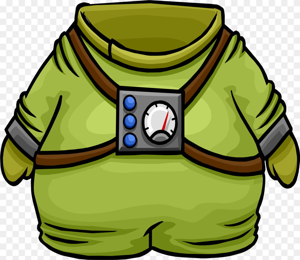 Club Penguin Rewritten Wiki Club Penguin Green Outfit, Wristwatch, Clothing, Knitwear, Photography Free Png