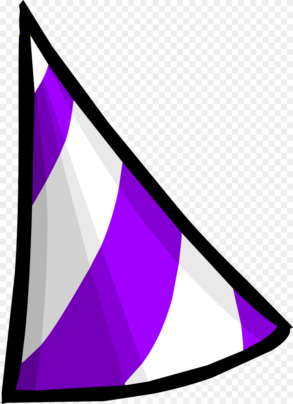 Club Penguin Rewritten Wiki Club Penguin Rewritten 2nd Anniversary Hat, Clothing, Triangle, Party Hat, Purple Free Png Download