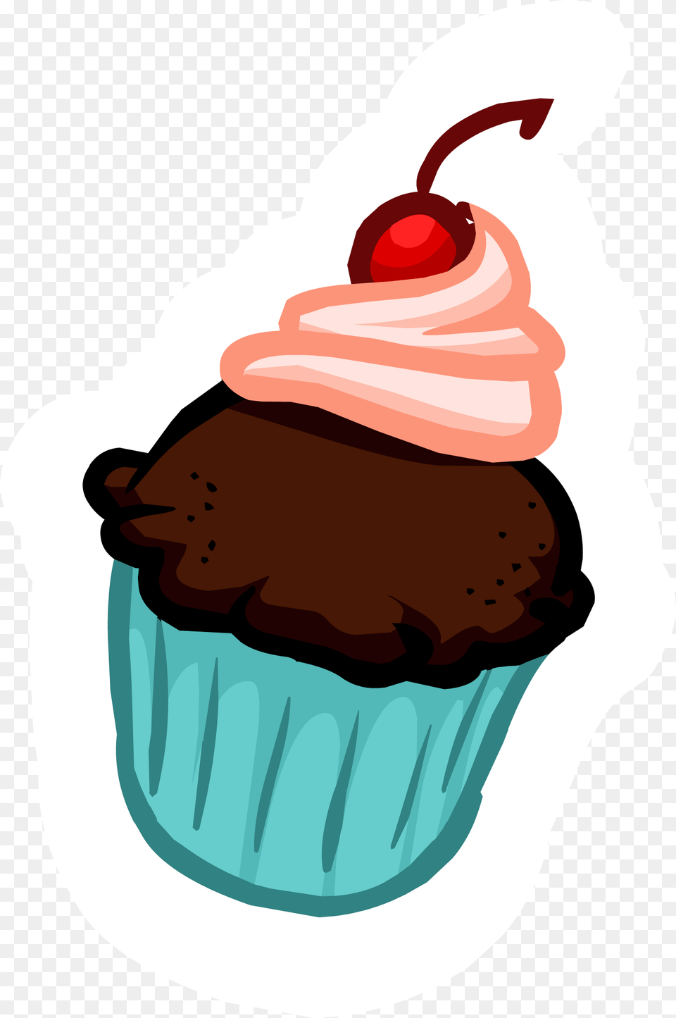 Club Penguin Rewritten Wiki Cupcake Thumbnail, Food, Cake, Cream, Dessert Free Transparent Png