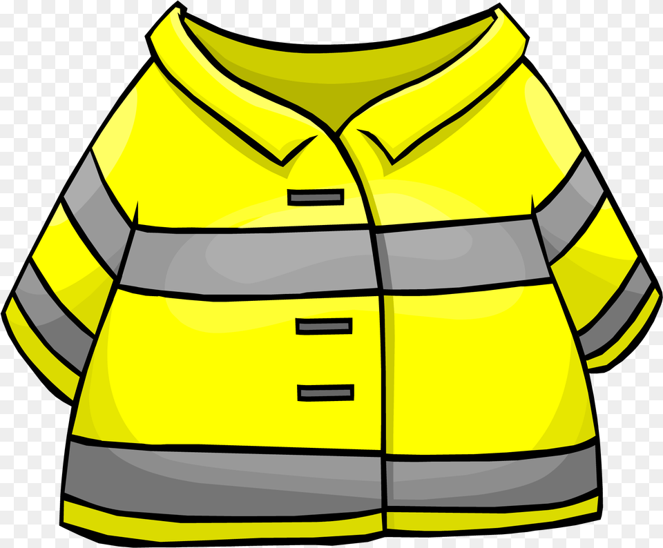 Club Penguin Rewritten Wiki Firefighter Gear Clipart, Clothing, Coat, Shirt, Lifejacket Free Png