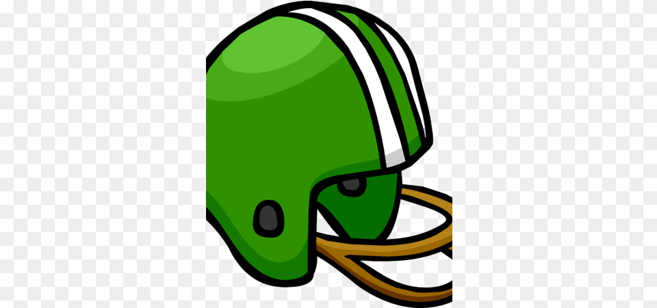 Club Penguin Rewritten Wiki Football Helmets Green, Helmet, Crash Helmet, American Football, Person Png