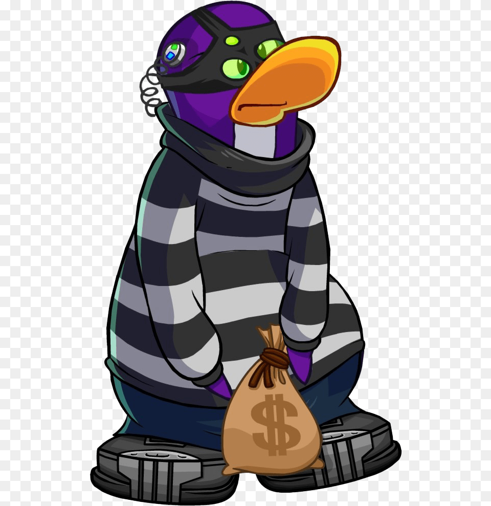 Club Penguin Robber, Bag, Baby, Person Free Png