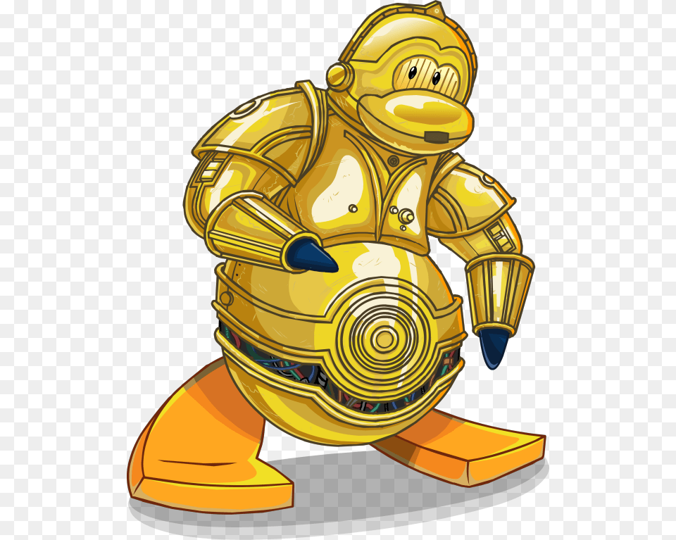 Club Penguin Star Wars Puffle, Gold, Art, Adult, Male Png