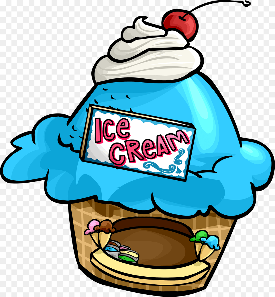 Club Penguin Wiki, Cream, Dessert, Food, Ice Cream Png Image