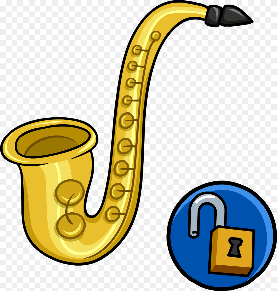 Club Penguin Wiki Club Penguin Saxophone, Musical Instrument, Smoke Pipe Png Image