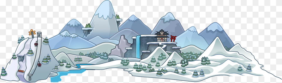 Club Penguin Wiki Club Penguin Tallest Mountain, Nature, Outdoors, Ice, City Free Png