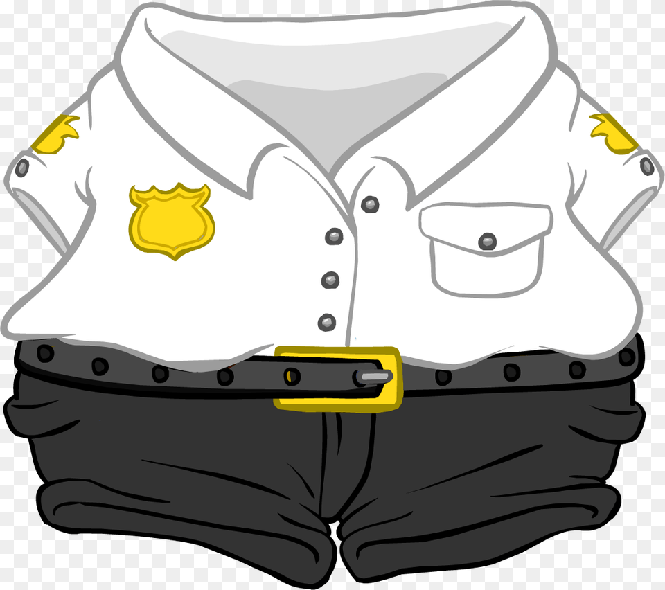 Club Penguin Wiki Security Guard Uniform Clipart, Clothing, Shirt, Vest, Shorts Png Image