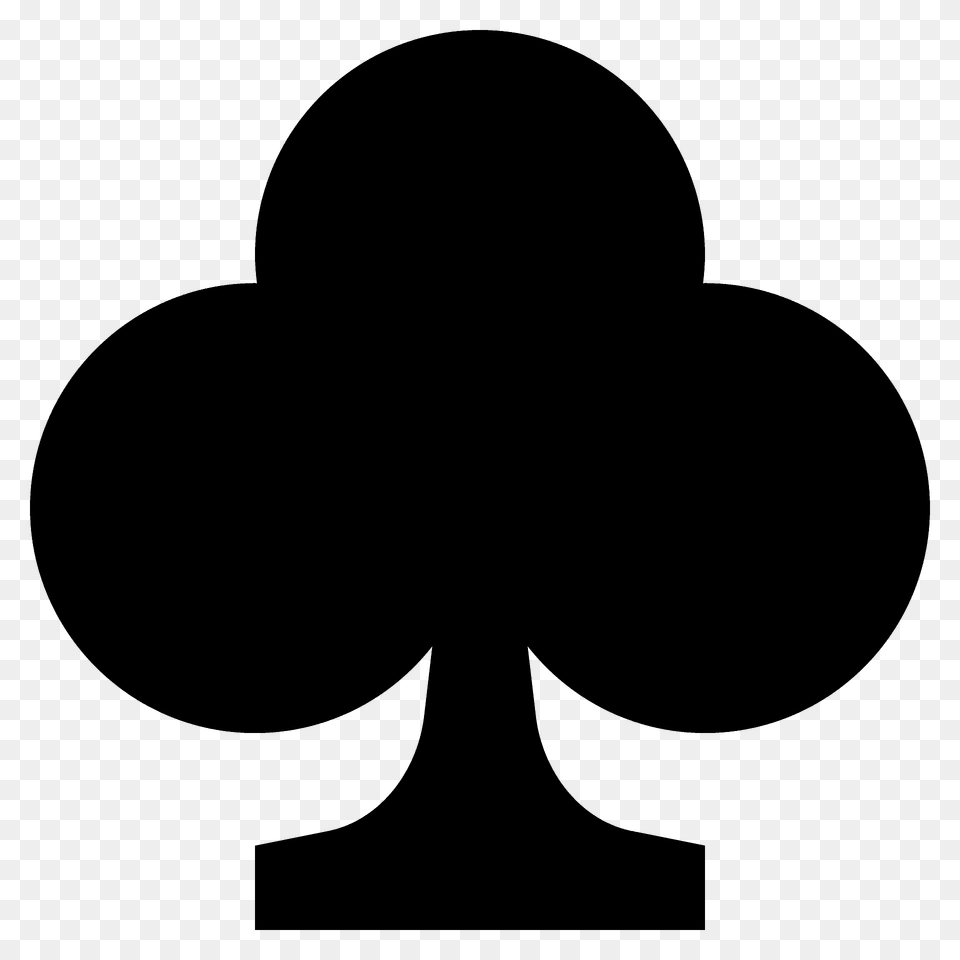 Club Suit Emoji Clipart, Silhouette, Cross, Symbol, Person Png Image