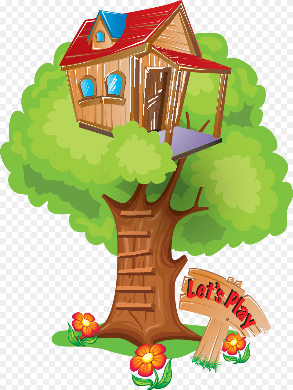 Clubhouse Clipart Tree House Kids Clubhouse, Architecture, Housing, Cabin, Building Free Png Download