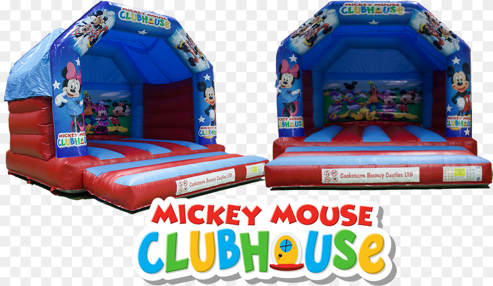 Clubhouse Mickey Bouncy Castle Mickey Mouse Logo, Inflatable, Indoors Free Png Download