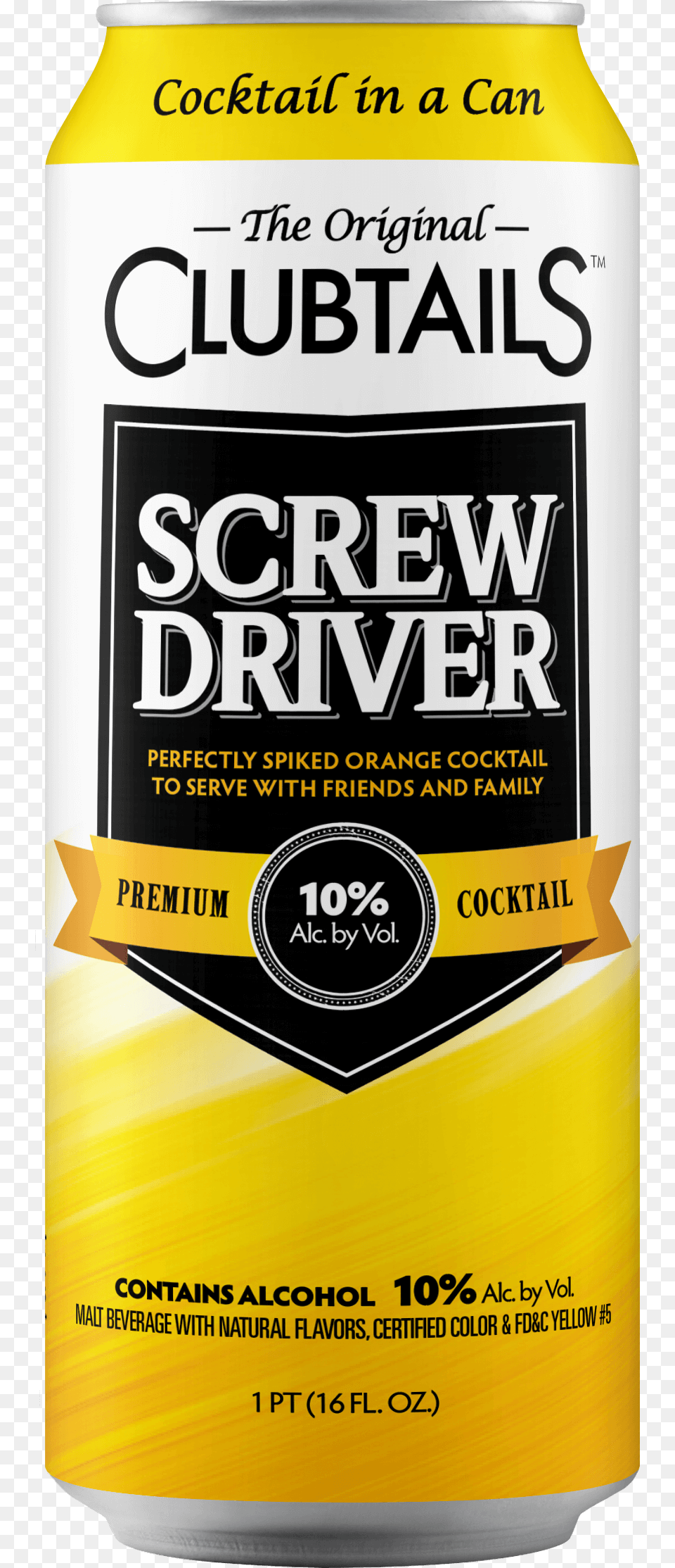 Clubtails Screwdriver, Alcohol, Beer, Beverage, Lager Png