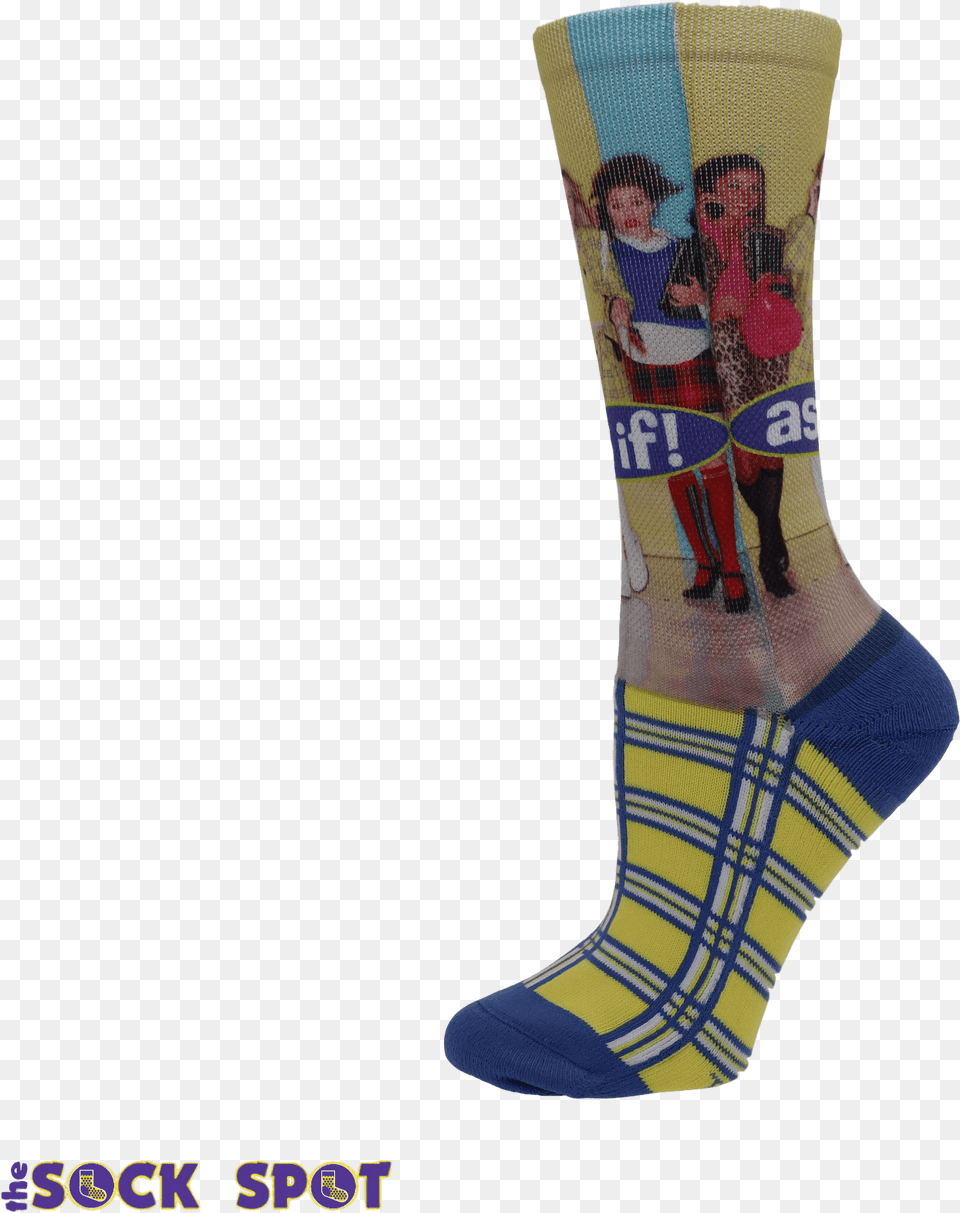 Clueless As If Women S Socks By Odd Sox Socksmith, Clothing, Hosiery, Person, Sock Png Image