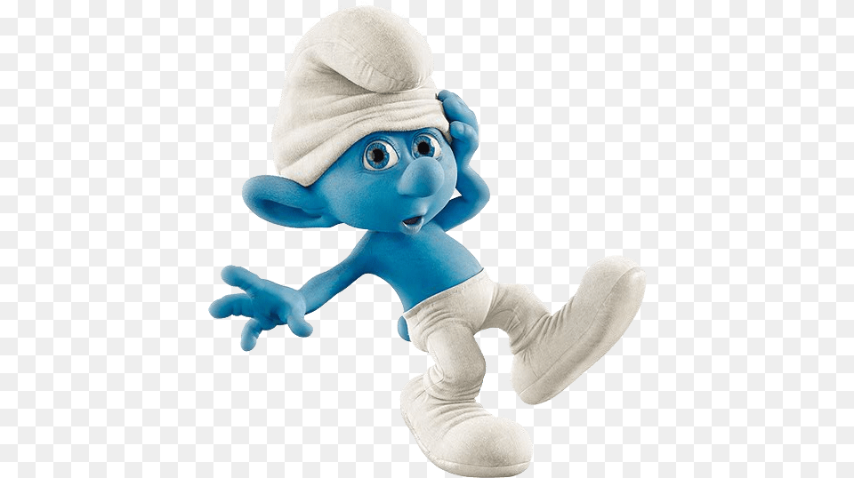 Clumsy Smurf, Plush, Toy, Baby, Person Free Transparent Png