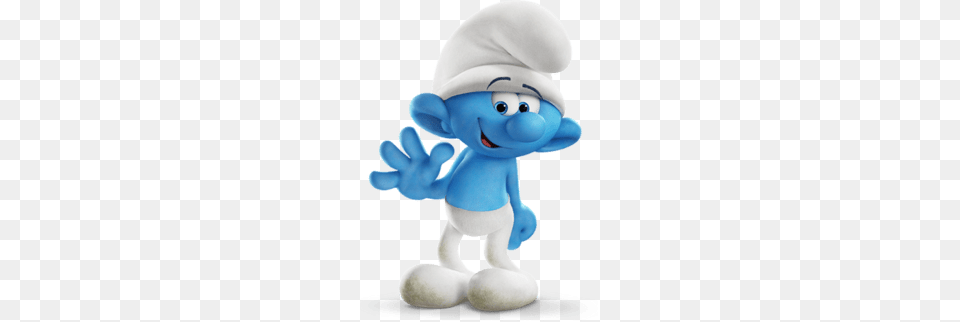 Clumsy Smurf Waving, Plush, Toy Free Transparent Png