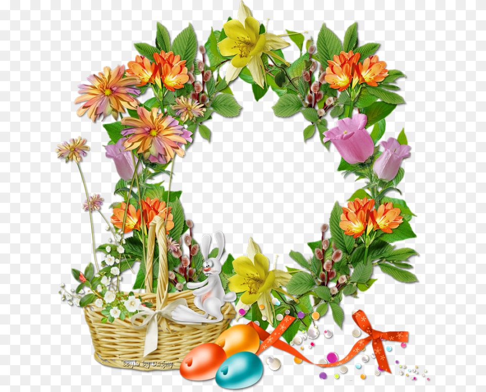 Cluster Frame Tropical, Flower, Flower Arrangement, Flower Bouquet, Plant Free Png Download