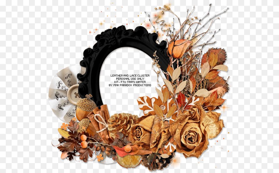 Cluster Frames Para Thanksgiving, Plant, Art, Flower, Rose Free Png Download