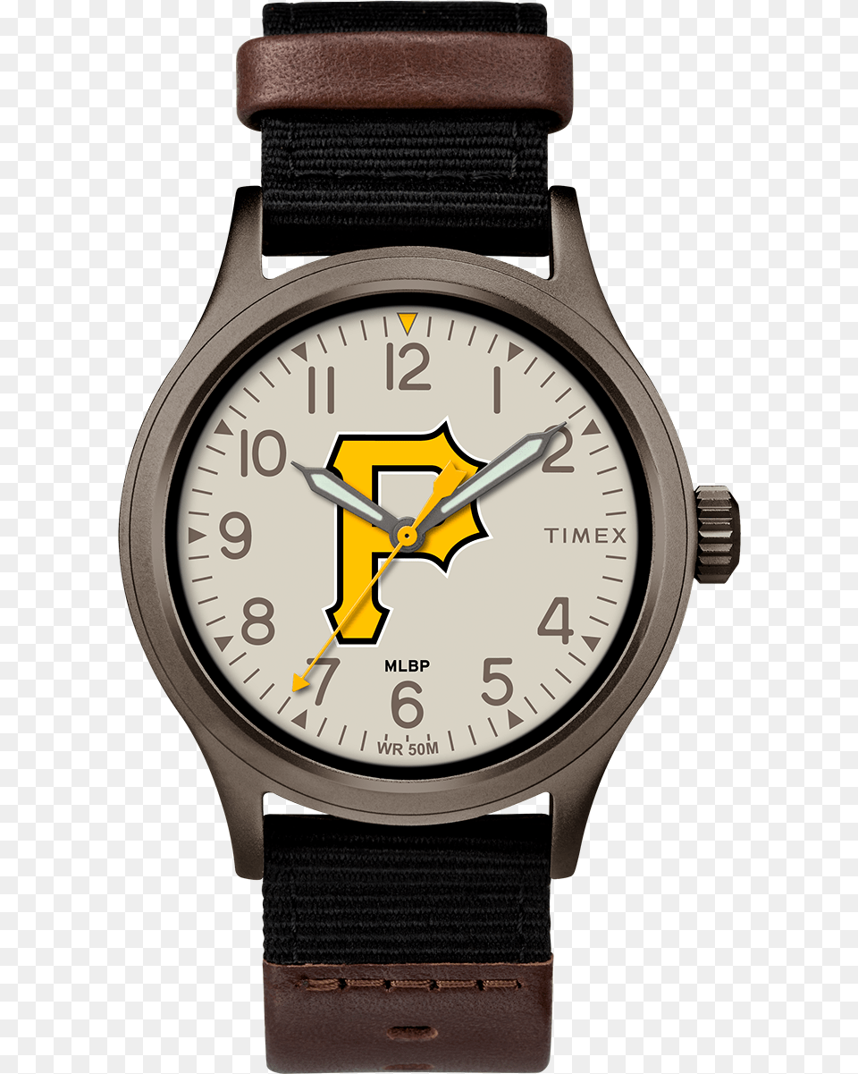 Clutch Pittsburgh Pirates Large Timex 25th Hour Watch, Arm, Body Part, Person, Wristwatch Png Image