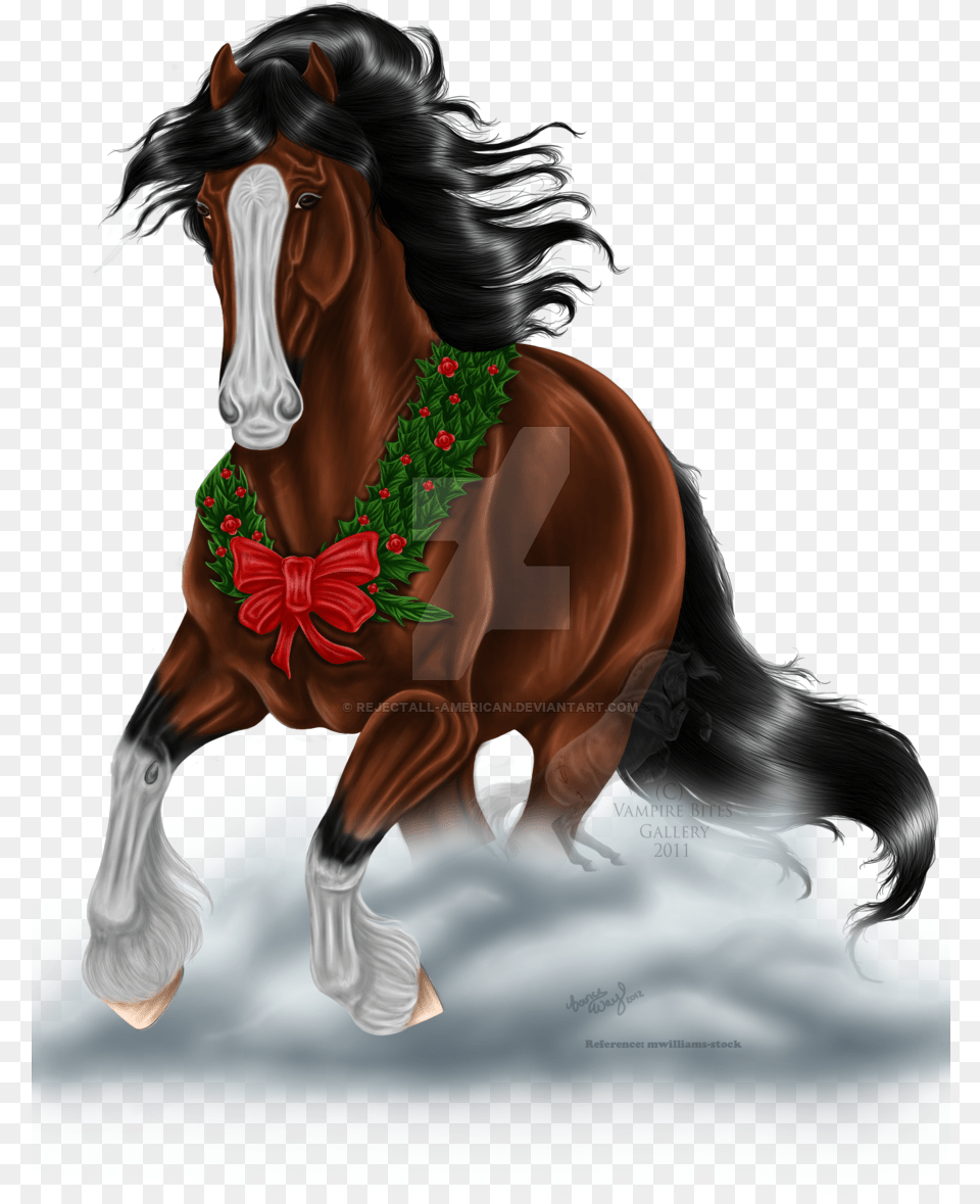 Clydesdale Horse Finished By Rejectall American On Clydesdale Horses For Christmas, Adult, Female, Person, Woman Png Image