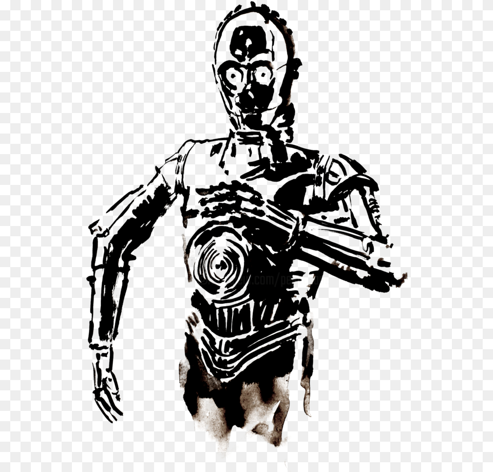 Cm 2015 By Philippe Imbert Star Wars C3po Decal, Alien, Adult, Male, Man Free Png Download