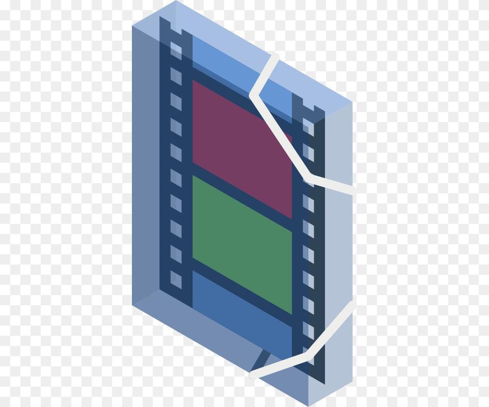 Cm Isometric Folder Video Png Image